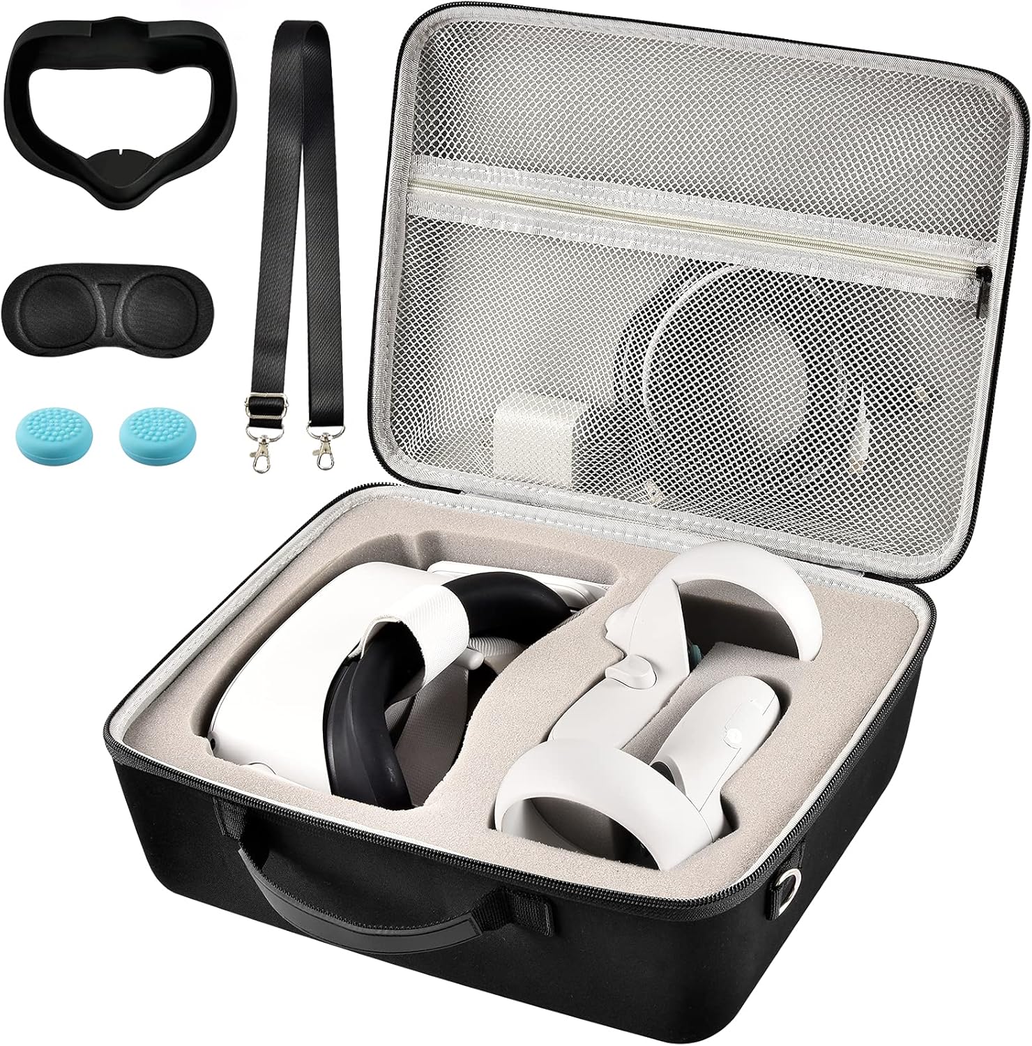Hard Carrying Case for Quest 3 and Quest 2 VR Headsets