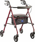 Medline Superlight Aluminum Rollator, 6-in Wheels - Lightweight