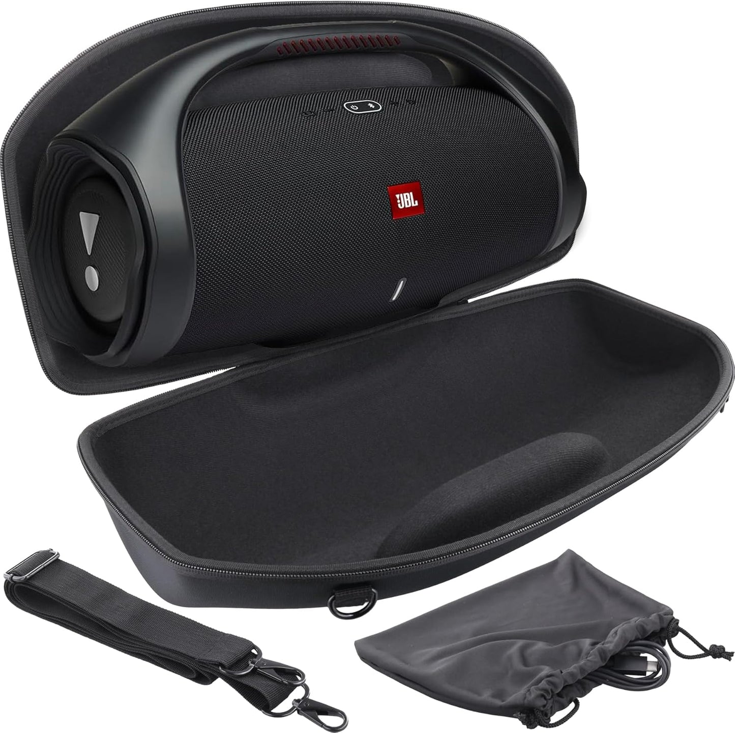 co2CREA Hard Travel Case for JBL Boombox 2 and 3 Speakers