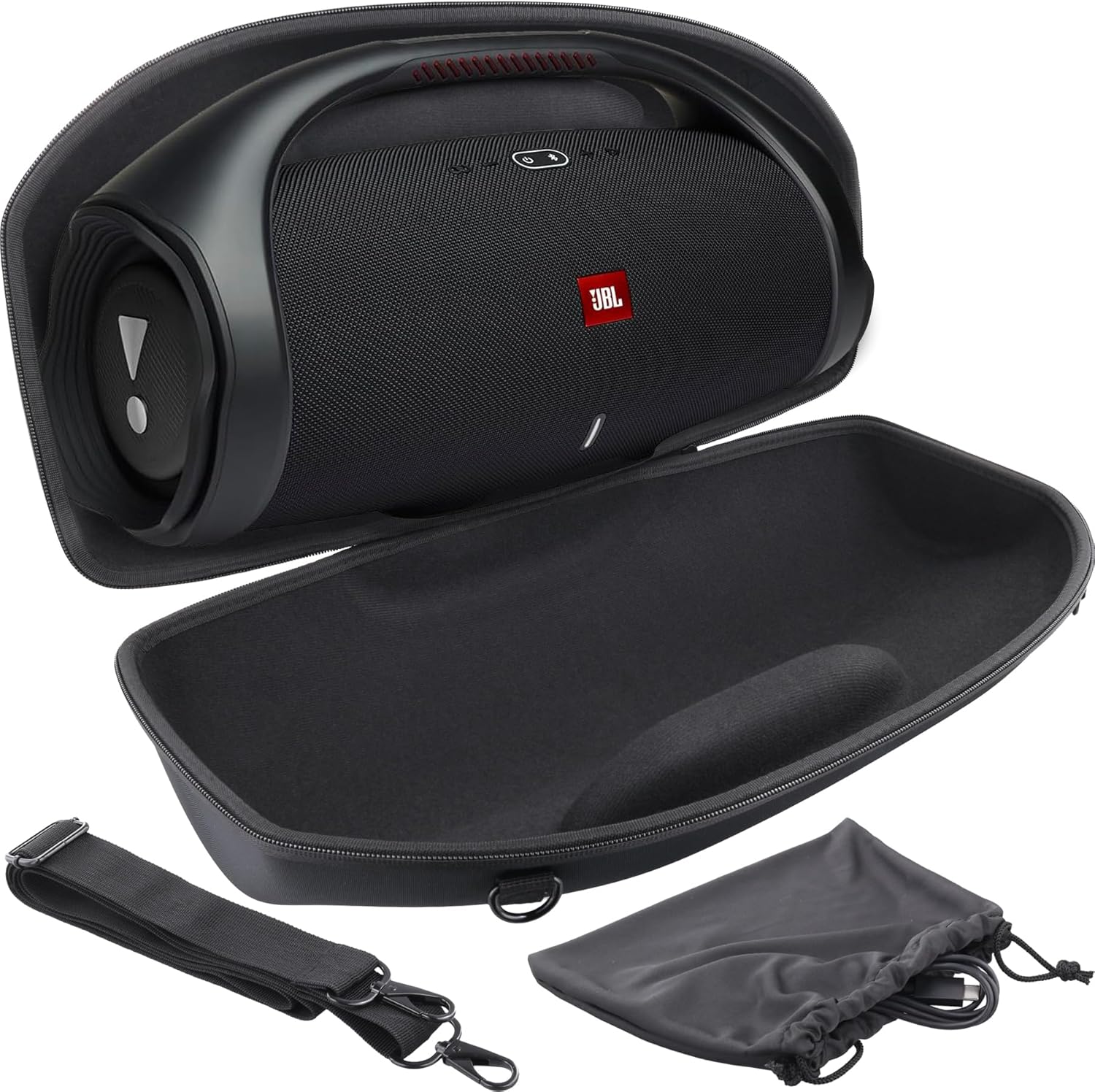co2CREA Hard Travel Case for JBL Boombox 2 and 3 Speakers
