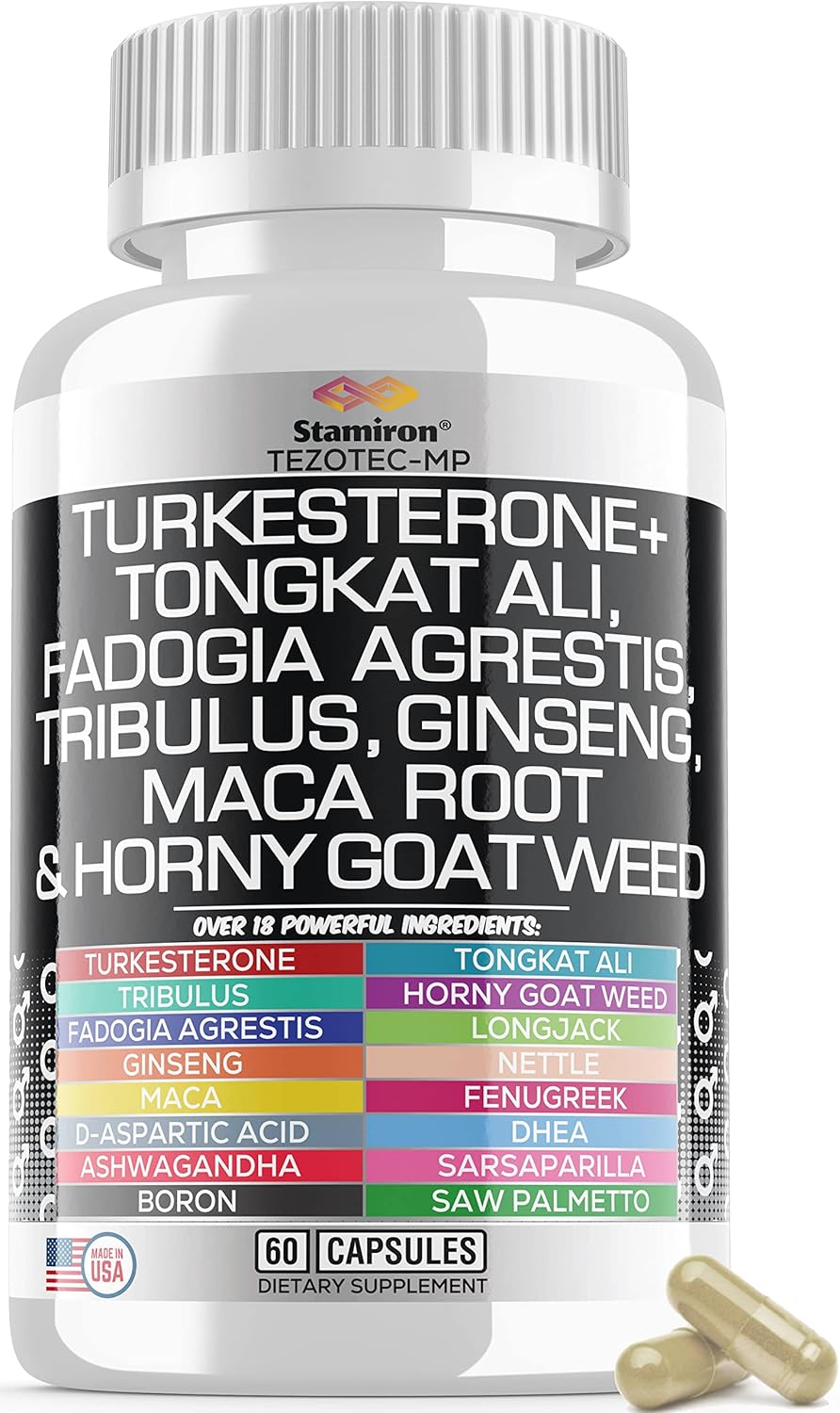 Stamiron Tongkat Ali 1000mg Fadogia Agrestis Maca Supplement