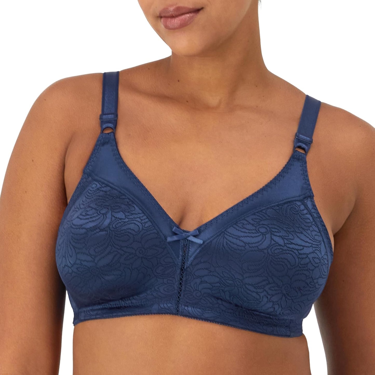 Bali Women's Double Support Wireless Lace Bra for Comfort