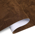 Peel and Stick Brown Velvet Felt Wallpaper Roll 23.6in x 200in