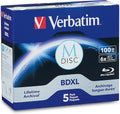 Verbatim M DISC BDXL 100GB 6X 5pk - Long-Term Archival Media