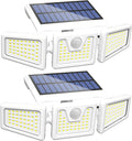 INCX 156 LED Solar Motion Lights Outdoor 2 Pack - Bright Solar Flood
