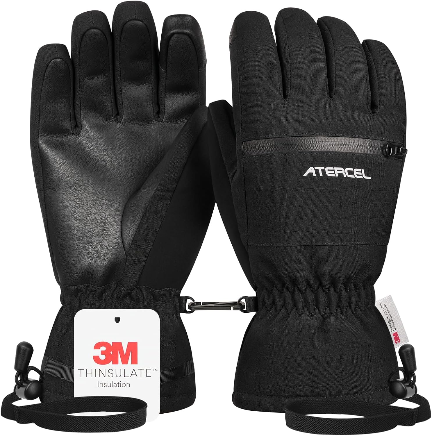 ATERCEL Waterproof Ski Gloves - Warm & Touchscreen
