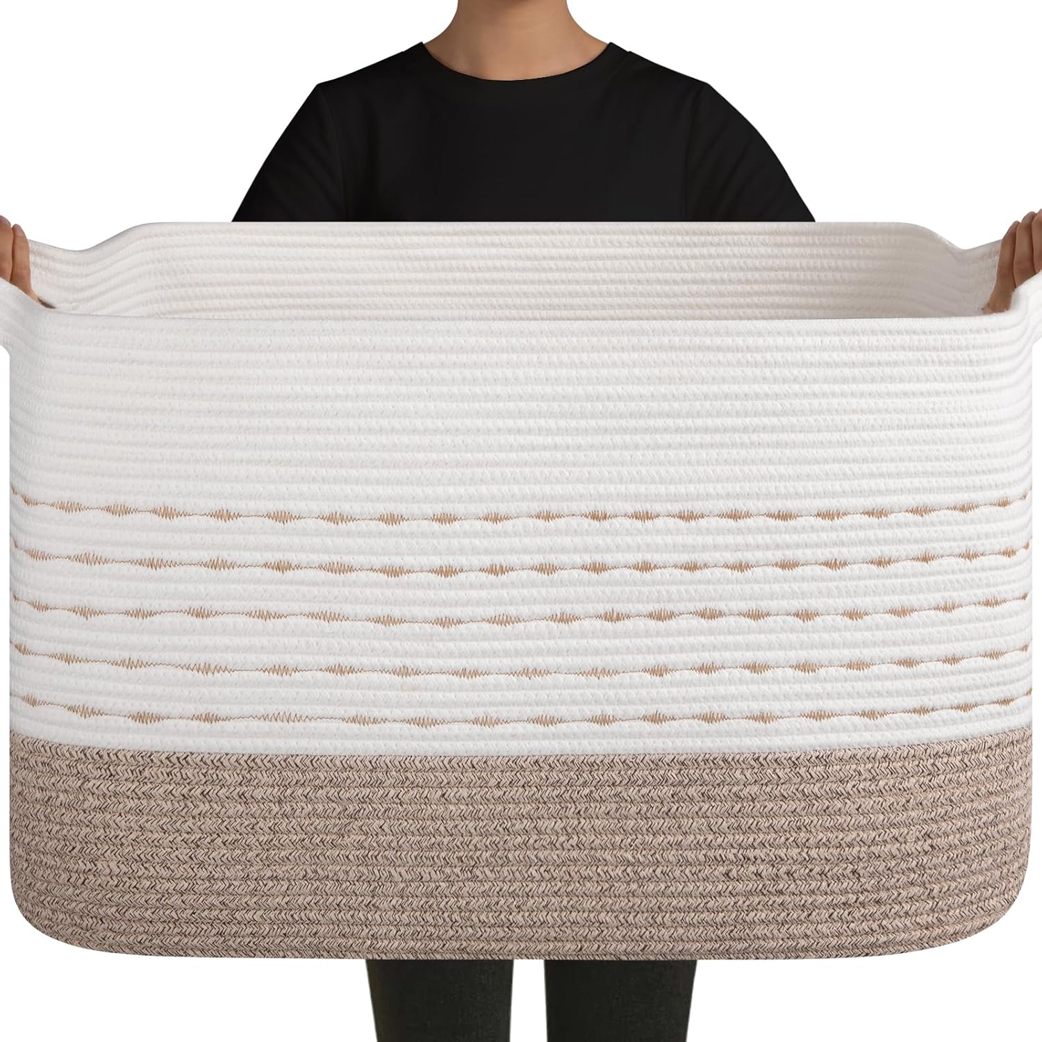 Extra Large Blanket Basket for Living Room Storage Solutions