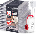 Travel Vacuum Storage Bags 15 Pack with Electric Pump - Save Luggage