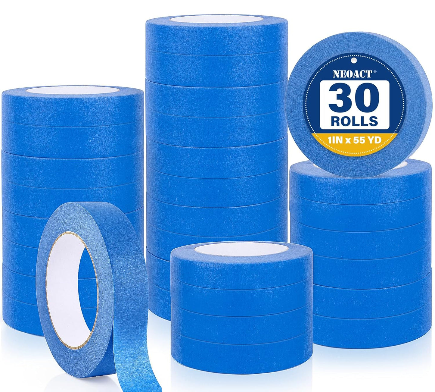 NEOACT Blue Painters Tape Set for Sharp Lines and Easy Use