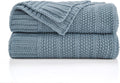 Douceur Blue Throw Blanket for Couch 50in x 60in - Soft Lightweight