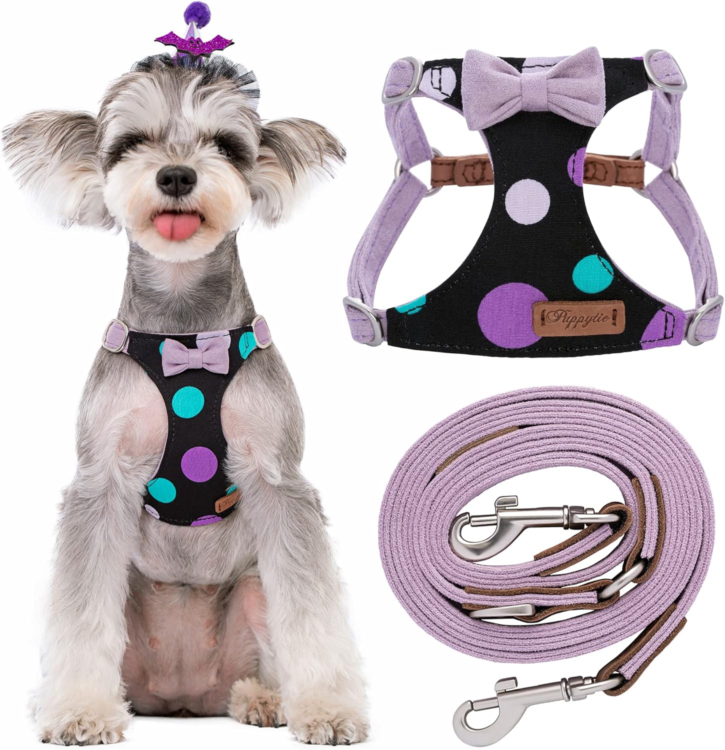 Puppytie No Pull Small Dog Harness with Multifunction Leash