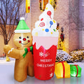 7.5FT Inflatable Christmas Gingerbread Man - Bright Rotating LEDs