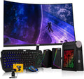 TechMagnet CyberCube Mini PC Bundle - Compact Performance and 24in