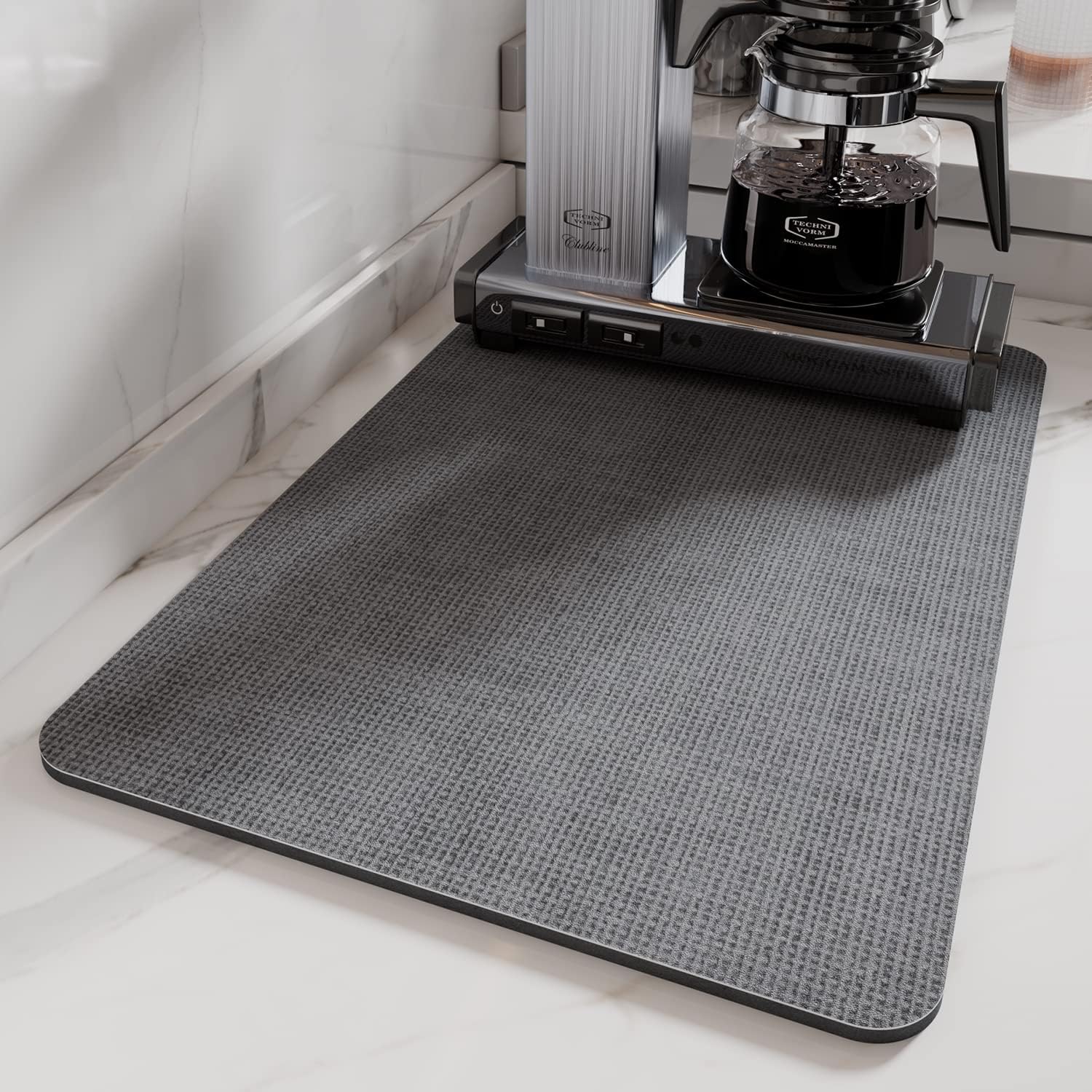 Quick Dry Coffee Mat - Kitchen Counter Protector