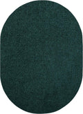 Ambiant Pet Friendly Forest Green Oval Rug 7 ft x 9 ft - Soft, Durable