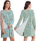 Hospital Gowns for Women Open Back Long Sleeve - Tear-Away Snaps