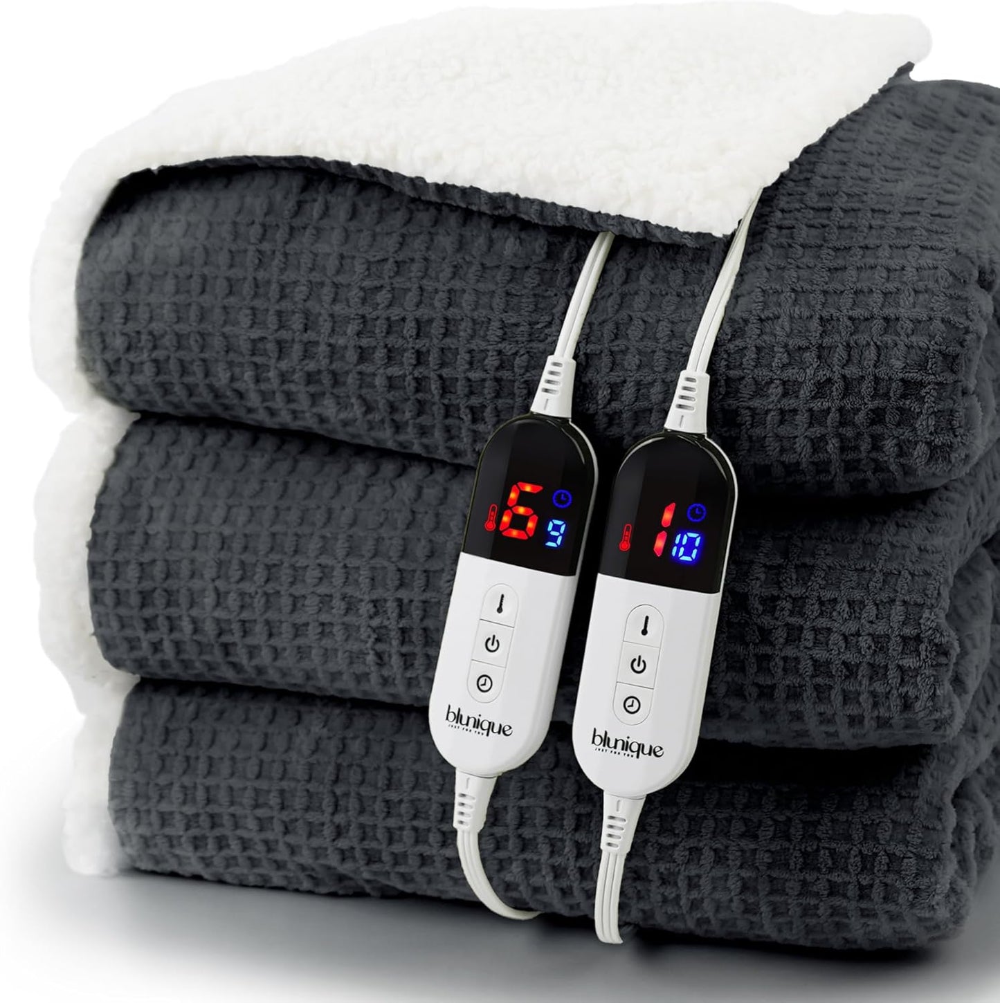 Heated Blanket Electric Blanket King Waffle for Ultimate Comfort