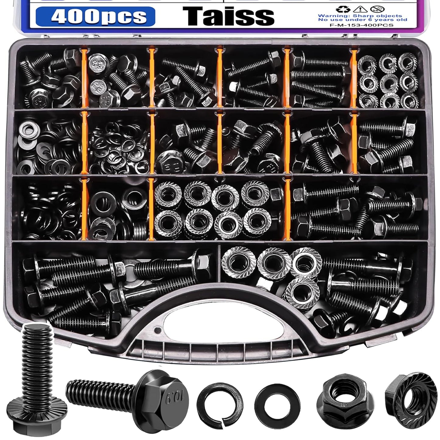 400PCS Metric Flange Bolt Assortment Kit for All Your Needs