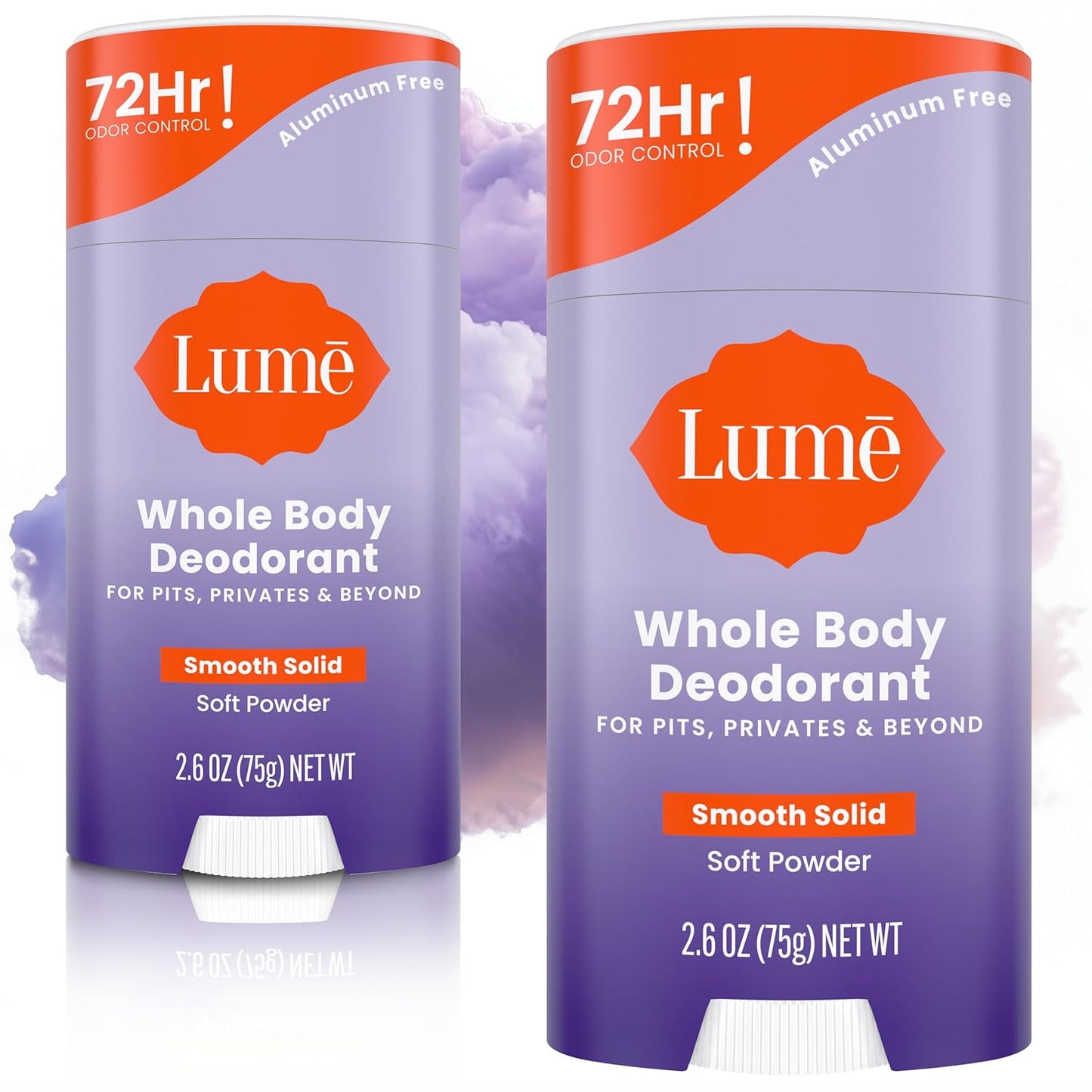 Lume Whole Body Deodorant Smooth Solid Stick for Odor Control