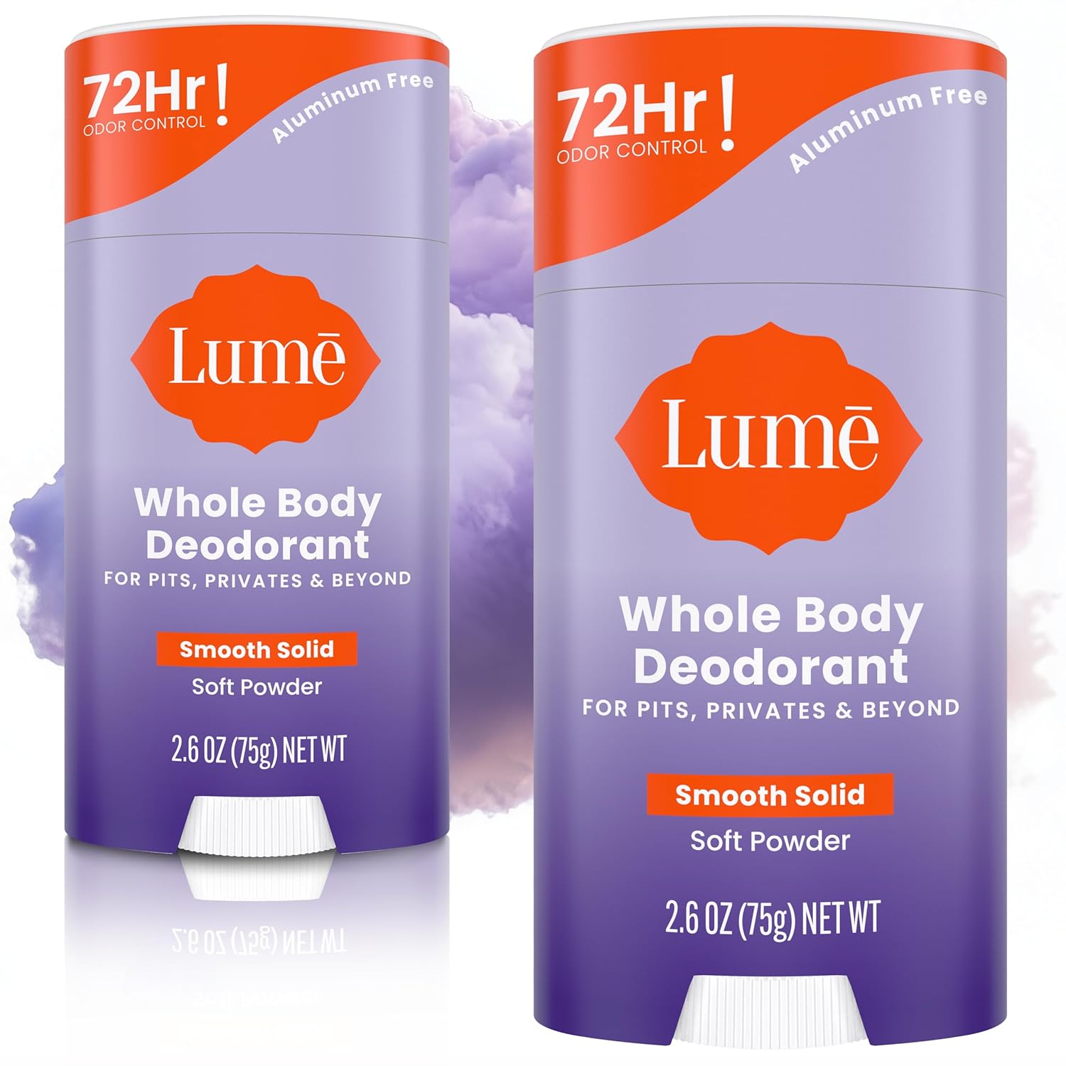 Lume Whole Body Deodorant Smooth Solid Stick for Odor Control
