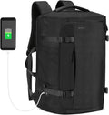 40L Travel Backpack with USB Ports for Men and Women