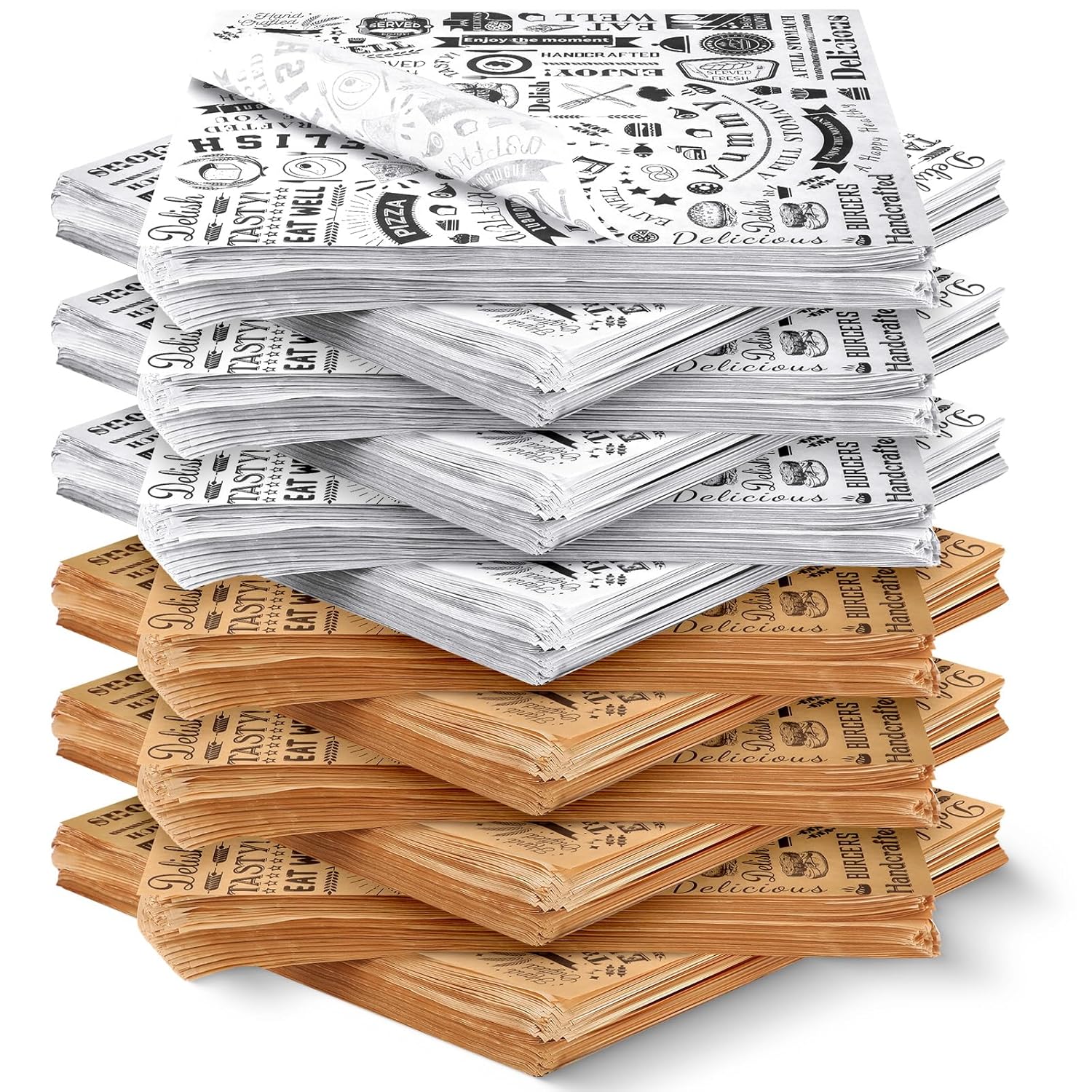1400 Pcs 12 x 12 Inch Deli Wax Paper Sheets for Food Wrapping