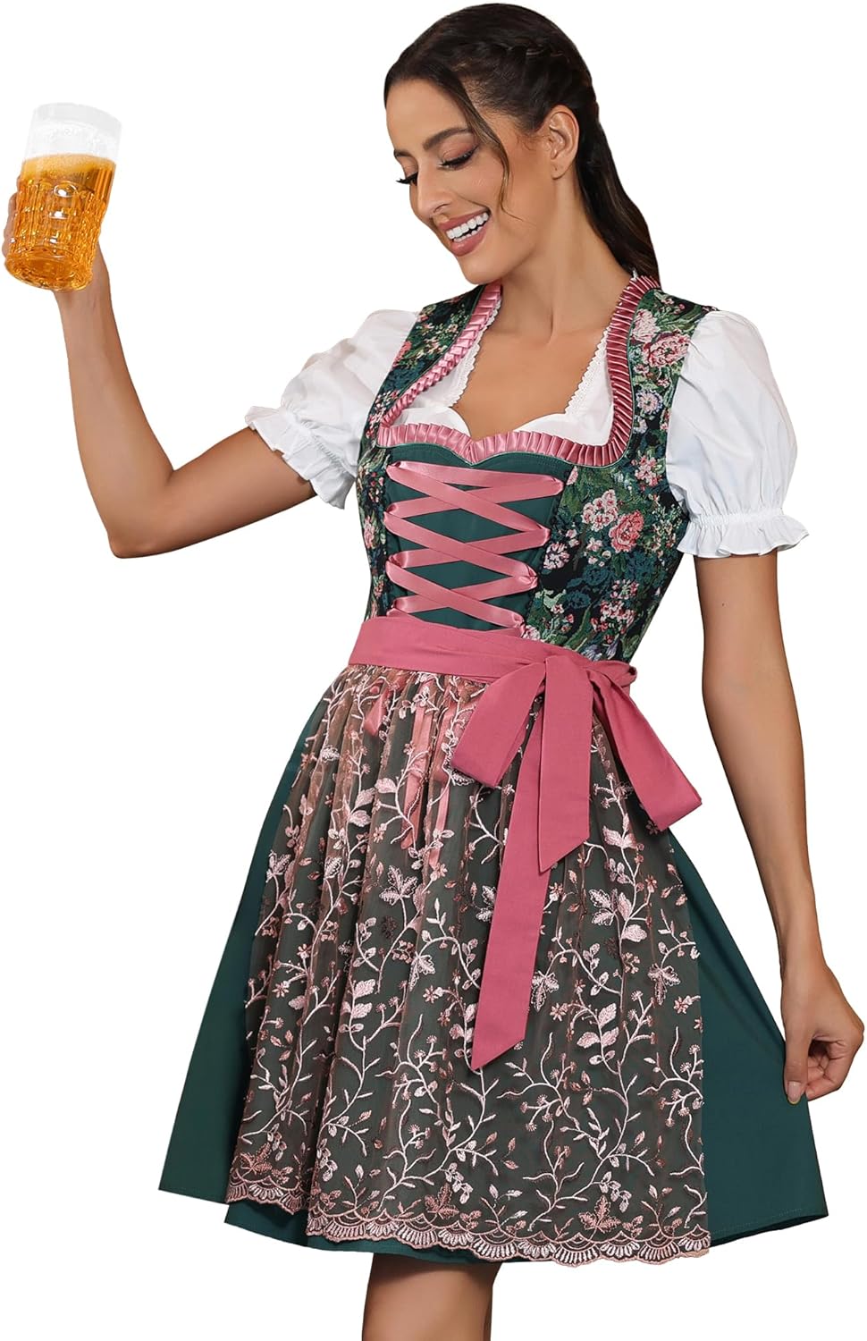 Oktoberfest Dress Costume Dirndl Dresses for Women - Bavarian Style