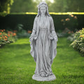 LuxenHome Virgin Mary Statue Outdoor for Garden Decor and Blessings