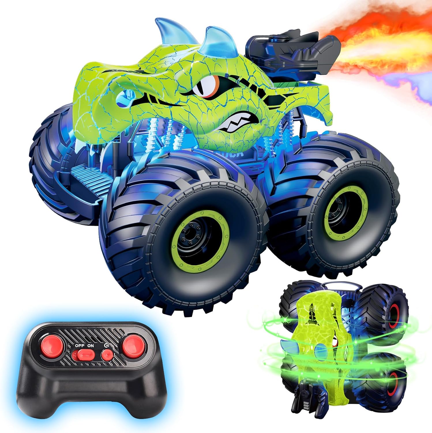Dinosaur RC Car with Lights & Sound