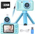 Kids Camera with Flip-up Lens for Selfie & Video - Bigger Screen