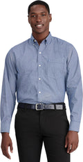 Men's Performance Comfort Long Sleeve Plaid Button Down - Wrinkle