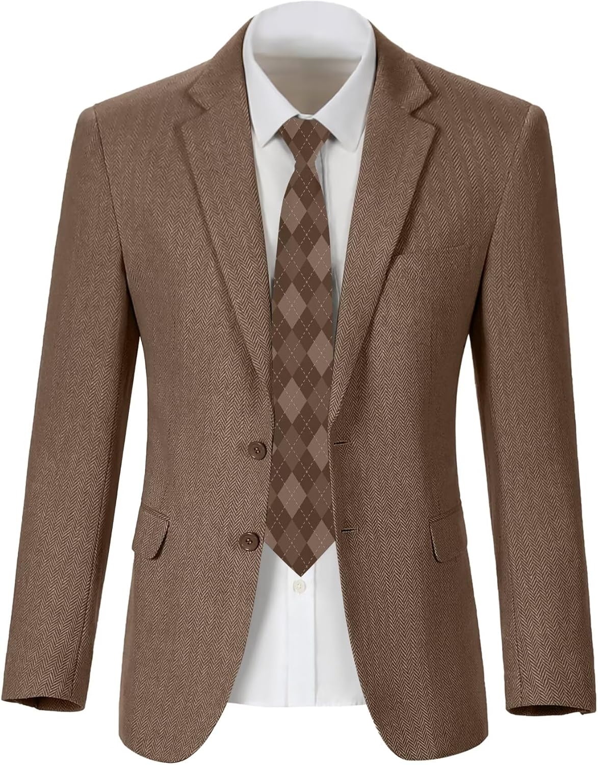 Kids Blazers for Boys Suit Blazer Tweed Herringbone Retro Tuxedo