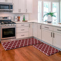 KMAT Kitchen Mat 2 PCS Anti-Fatigue Cushioned Rugs - Ergonomic Support