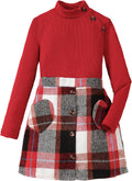 Cute Clothes for Girls 8-12 Fall Winter 2 Piece Sweater Plaid Skirt