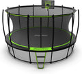 JumpFlex Hero Round 14ft Outdoor Trampoline with Safety Enclosure