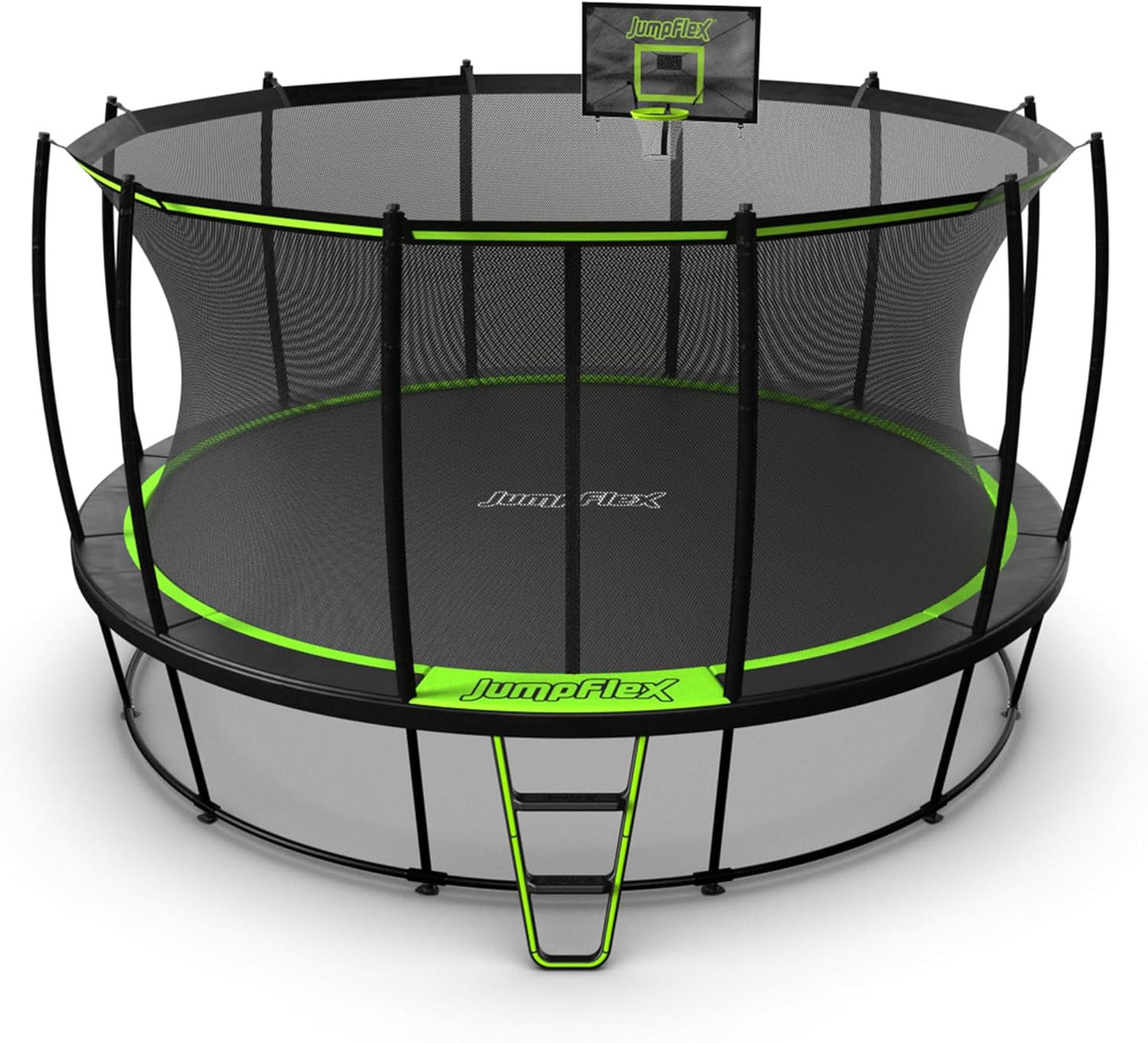 JumpFlex Hero 14ft Round Outdoor Trampoline for Family Fun