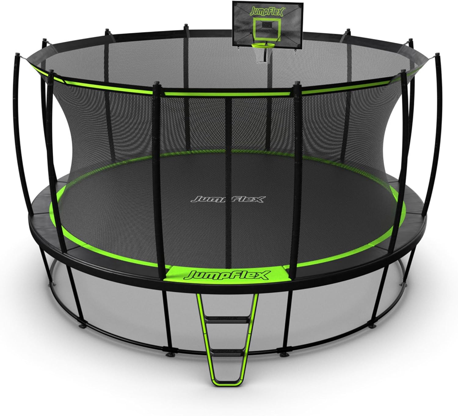 JumpFlex Hero 14ft Round Outdoor Trampoline for Family Fun