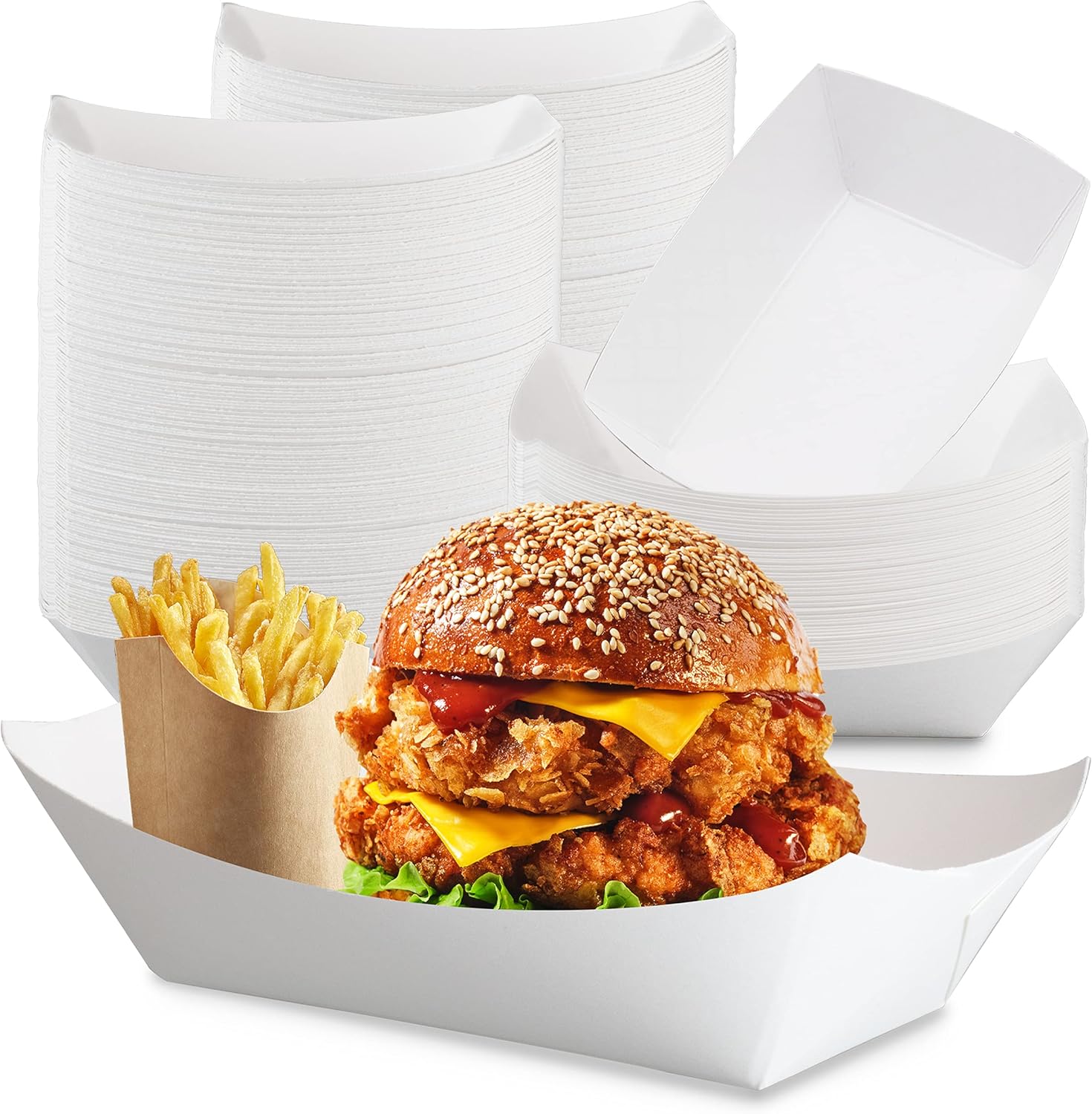 Fit Meal Prep Heavy Duty Disposable Food Trays for Parties