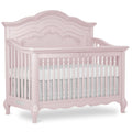 Aurora 5-in-1 Convertible Full-Size Baby Crib in Dusty Rose - Timeless