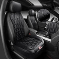 CAR PASS Luxury Napa Leather Front Car Seat Covers - Sideless, Airbag