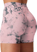 Women's Tie Dye Butt Lifting Workout Shorts - 3.6in High Waist