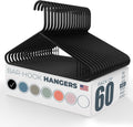 Neaties Plastic Hangers 50 Pack (60 Count) - Slim Durable Closet