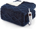 Heated Throw Blanket - Thick Tufted Sherpa Electric Throw 50ft60
