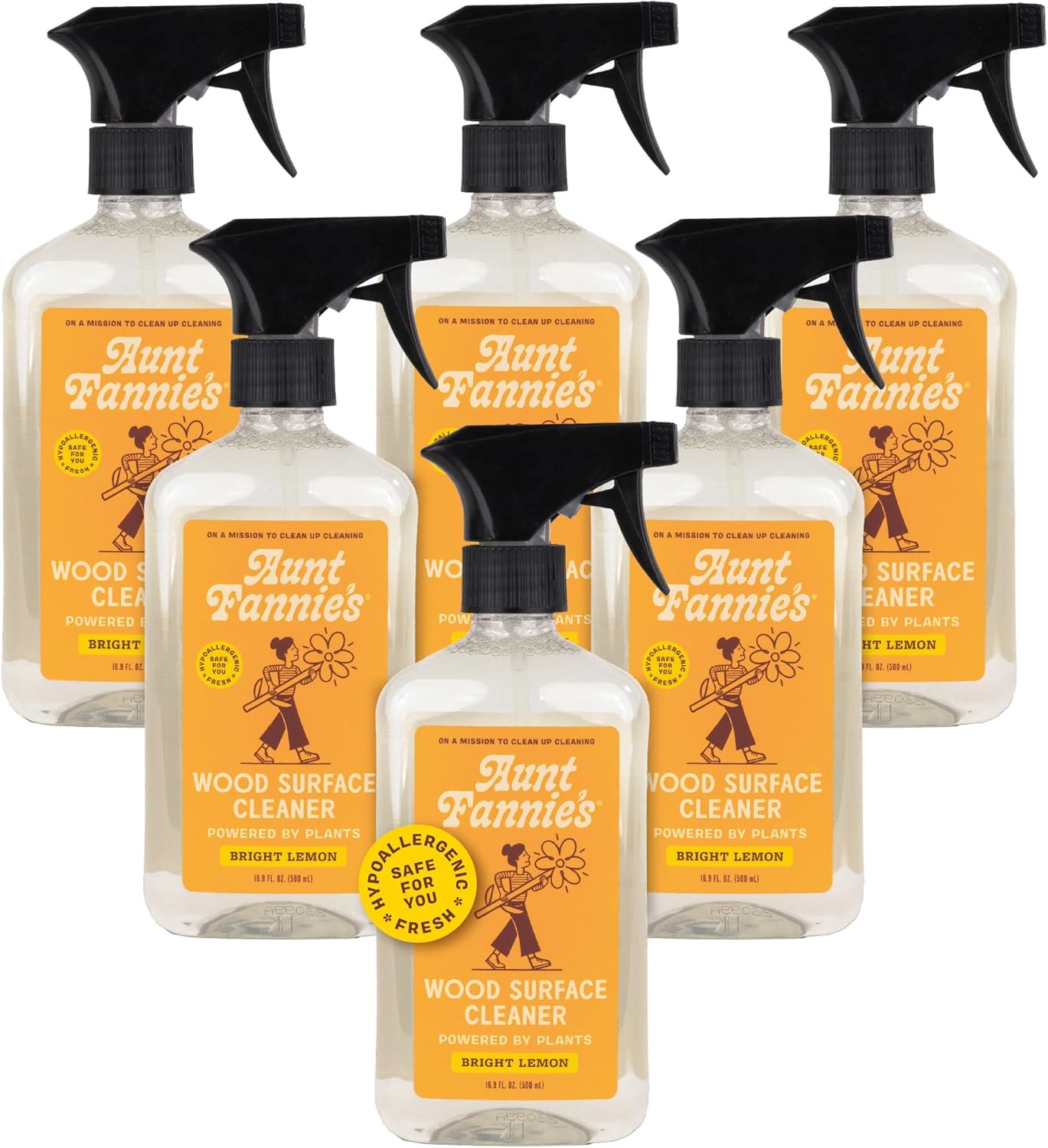 Aunt Fannie's All Purpose Wood Spray Cleaner for Safe Cleaning