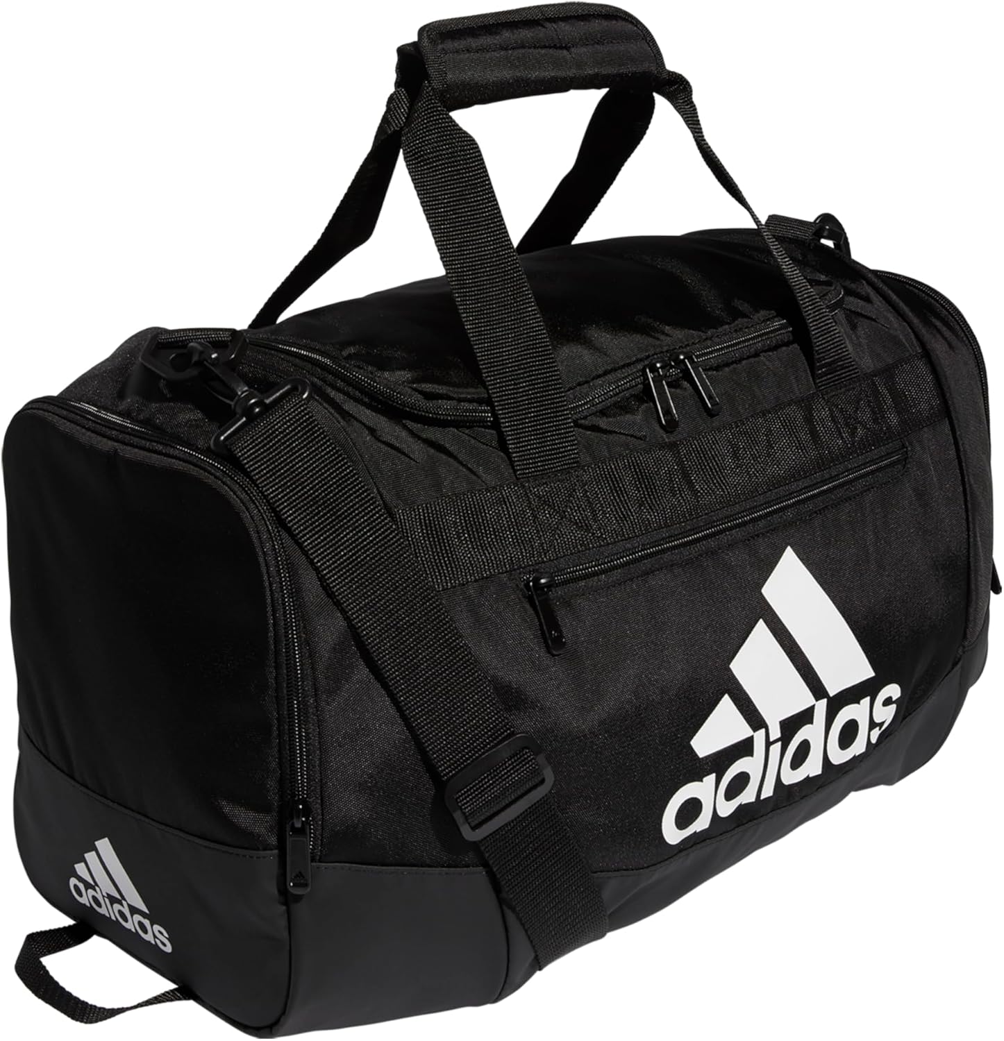 Spacious Black Duffel Bag with Water-Resistant Base for Travel