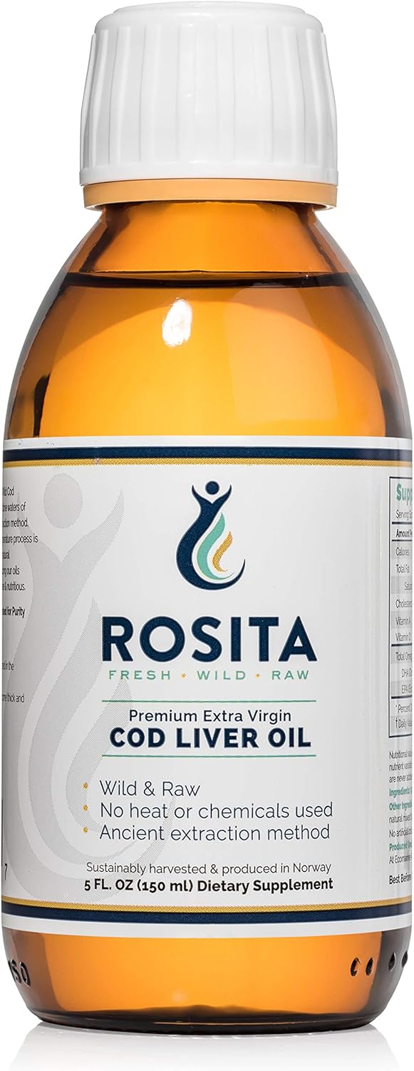 Rosita Extra Virgin Cod Liver Oil Liquid for Optimal Health