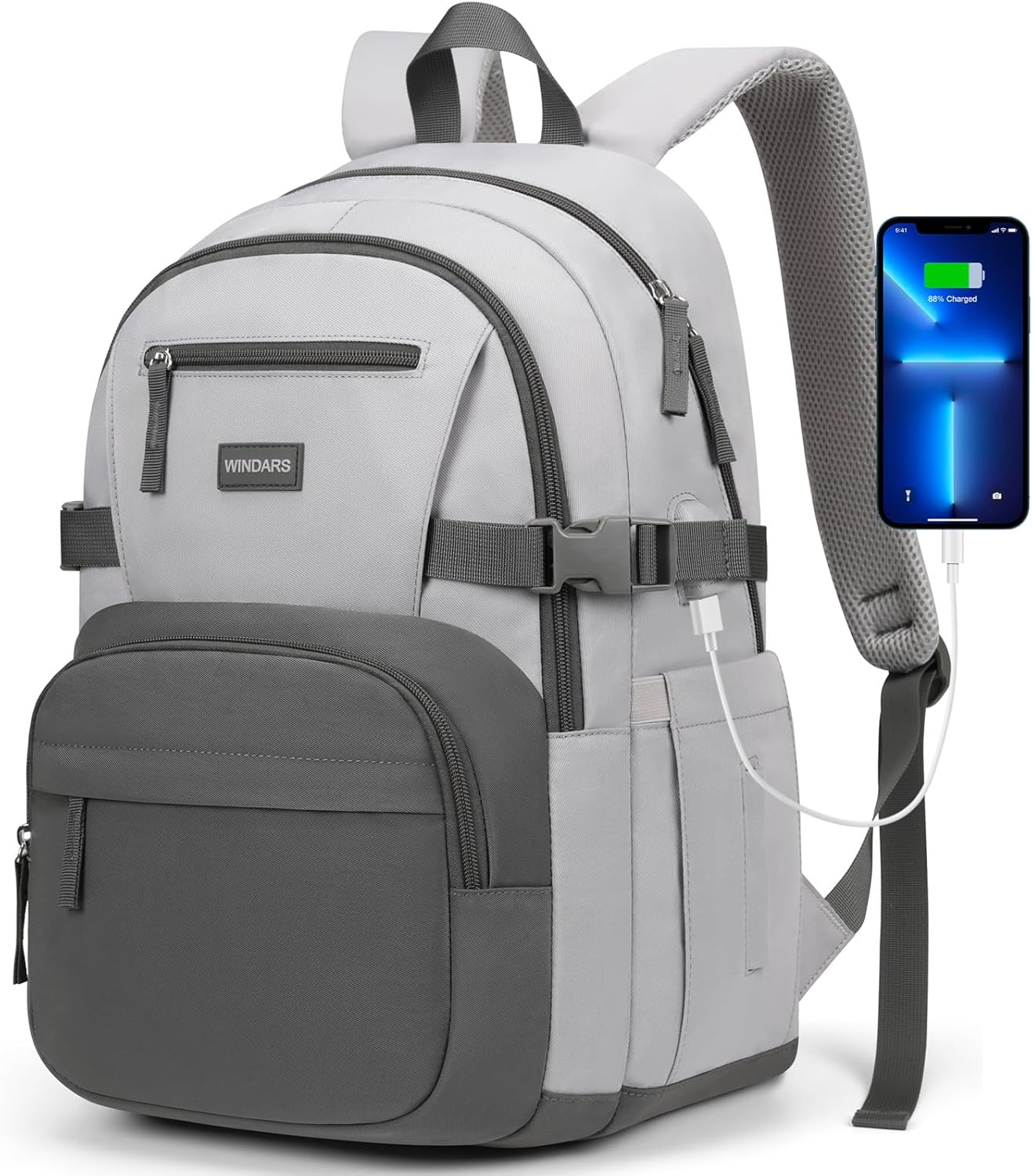 Cute High School Backpacks for Teens with USB Charging Port