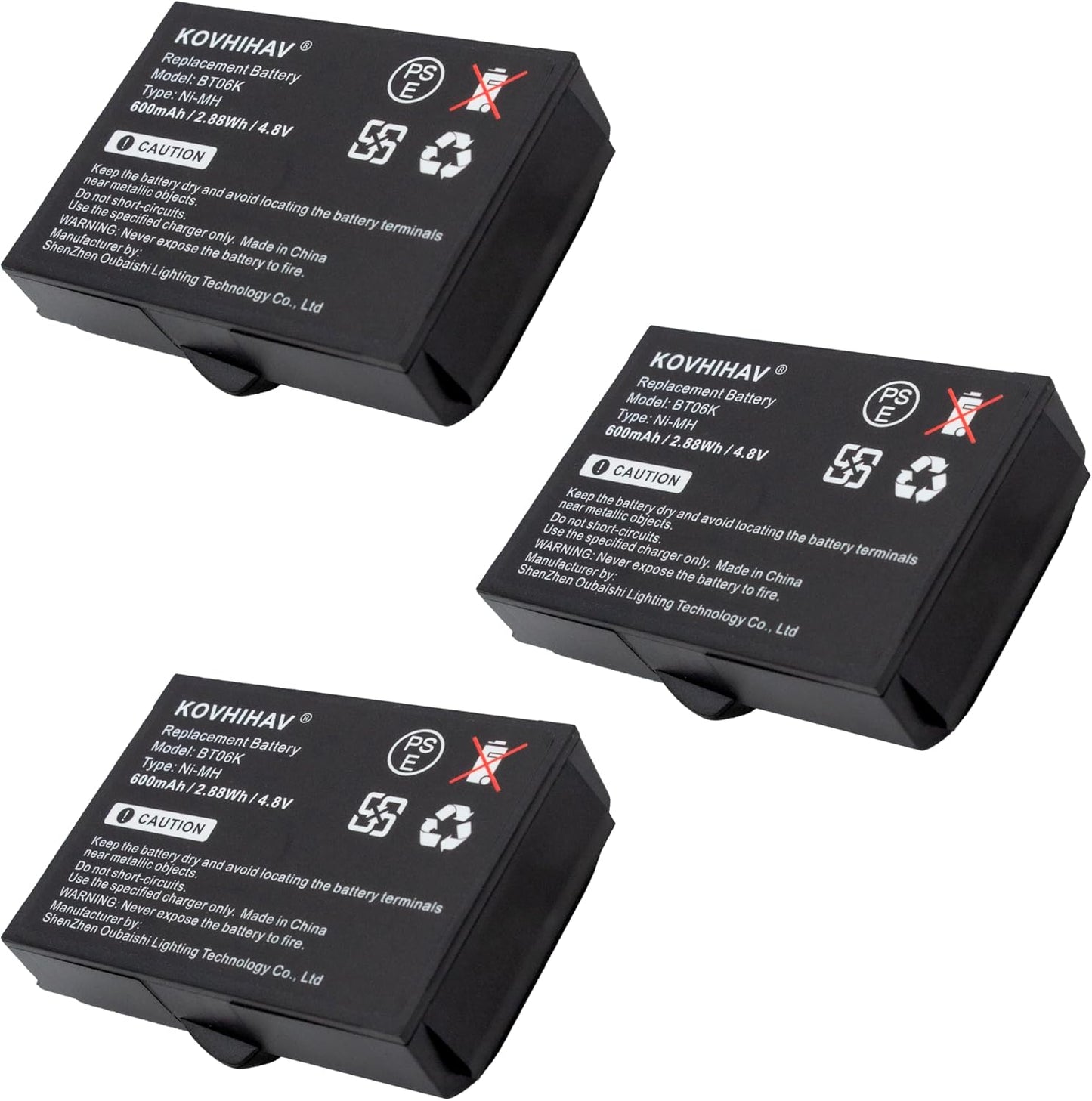Replacement Battery for IKUSI BT06K Transmitters - 600mAh