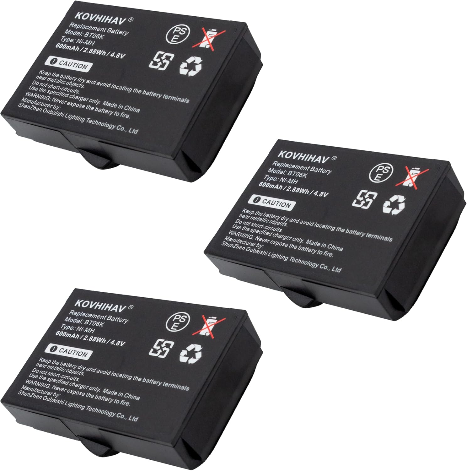Replacement Battery for IKUSI BT06K Transmitters - 600mAh