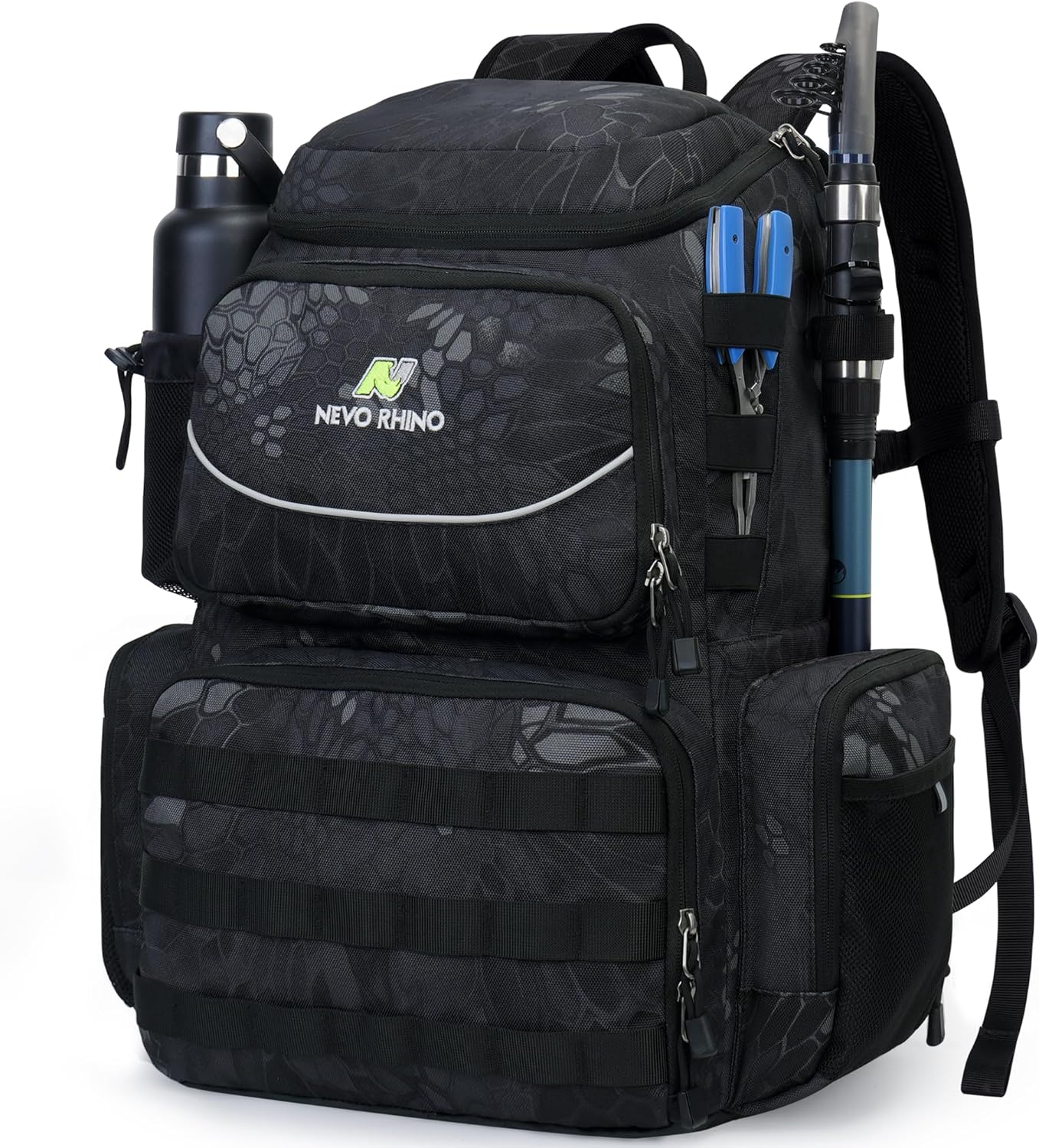 N NEVO RHINO 40L Fishing Tackle Backpack with 4 Boxes & More